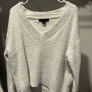 Sanctuary Soft Cream V-Neck Sweater